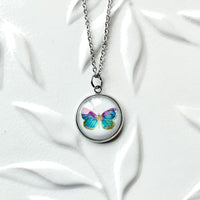 Butterfly (Teal) Necklace