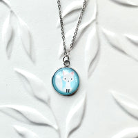 White Fox Necklace