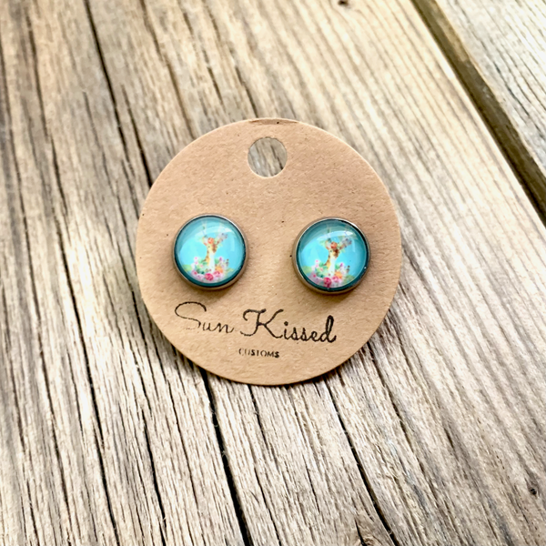 Boho Deer Stud Earrings 10mm