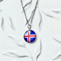 Icelandic Flag Necklace