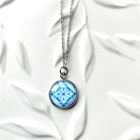 Blue Mosaic Necklace