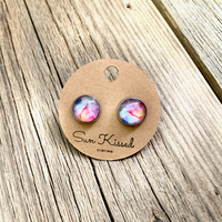 Multicolour Stud Earrings 10mm