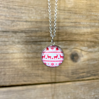 Reindeer Pattern Necklace